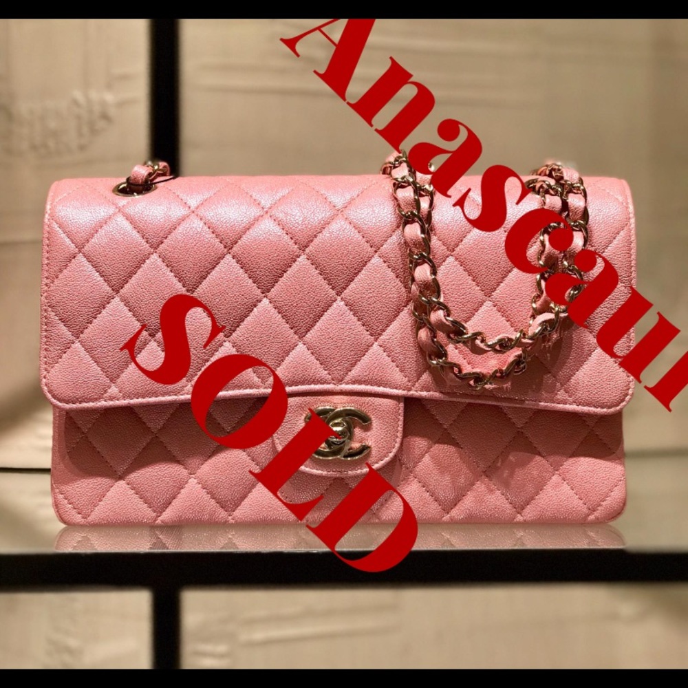 COPY - ♦️SOLD♦️ Chanel 19S Pink Iridescent Medium THIS BAG IS MARKED SOLD.